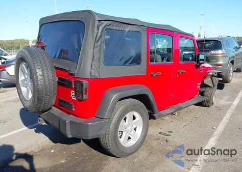 2012 Jeep Wrangler Unlimited Sport z USA, uszkodzony, nr VIN 1C4BJWDG4CL133248